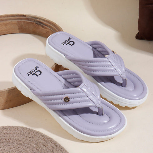 Women's Contoured Padded Thong Strap Comfort Sandal