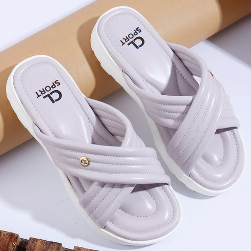 Women's Cushioned Padded Cross-Band Comfort Sandal