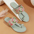 Women's Embroidered Ethnic Flat Toe-Ring Sandal