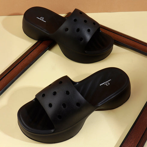 Women's Lightweight Platform Sandal Cushioned Slip-On Comfort Footwear