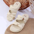 Women's Puffy Strap Bow Knot Slide Sandal