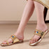 Women's High Block Heel Platform Sandals with Woven Strap
