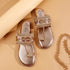 Women's Embroidered Ethnic Toe-Ring Flat Sandals