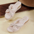 Women's Wedge Sandal with Padded Knot Detail