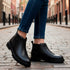 Women's Slip-On Chelsea Ankle Boot - Chunky Lug Sole Modern Boots