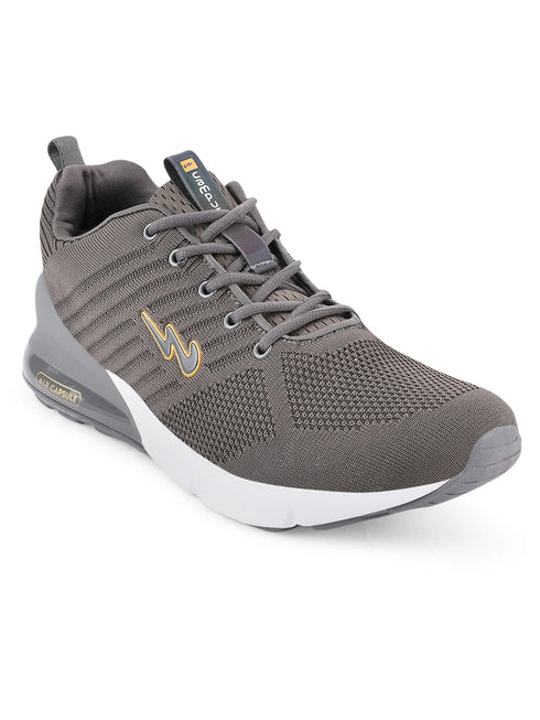 MIKE N Grey Men's Running Shoes