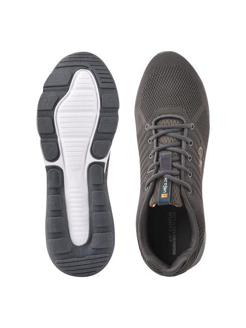 MIKE N Grey Men's Running Shoes