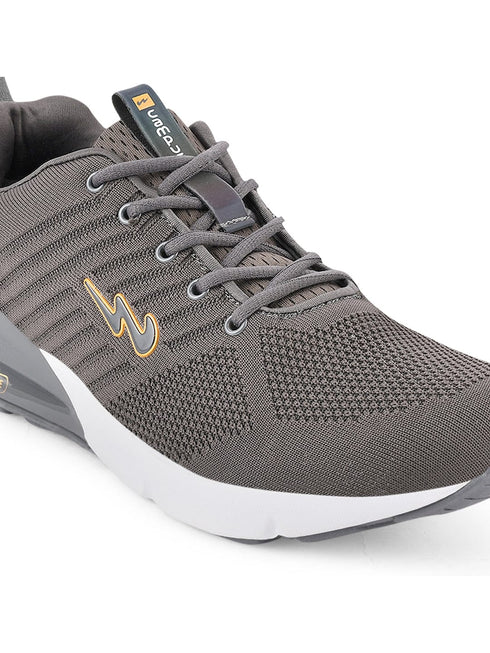 MIKE N Grey Men's Running Shoes
