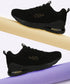 MIKE N Black Men's Running Shoes