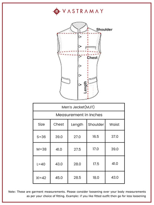 Men's Gray - Nehru Jacket Only