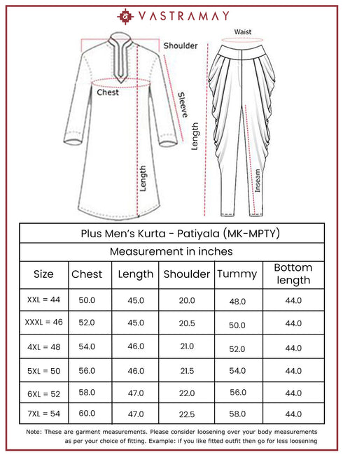 Plus Men's Yellow And Cream Cotton Blend Kurta And Patiala Set