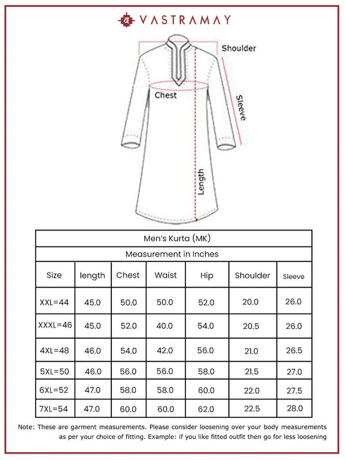 Plus Men's Grey Cotton Kurta