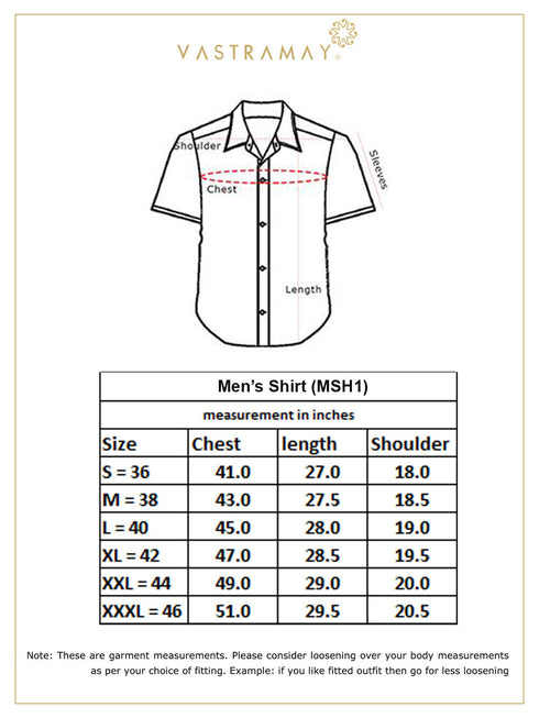Men's Yellow Silk Blend Ethnic Shirt