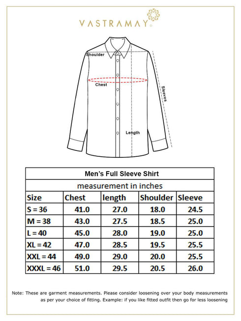 Men's Cream Silk Blend Ethnic Shirt