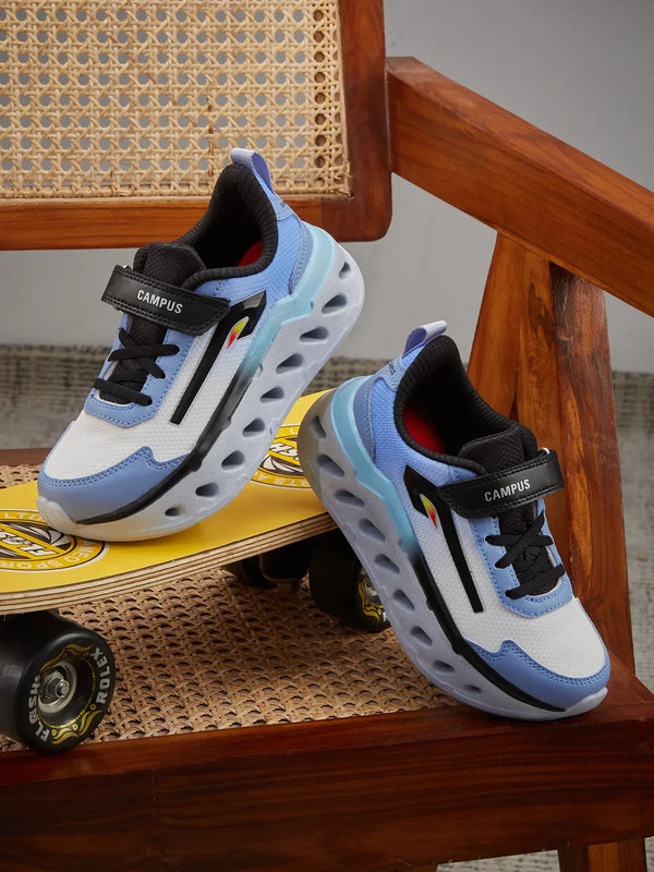 MUFFLE K Black Kids Running Shoes