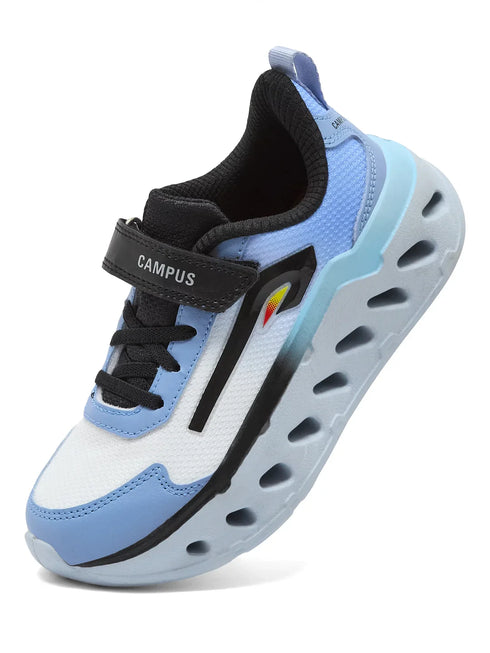 MUFFLE K Black Kids Running Shoes