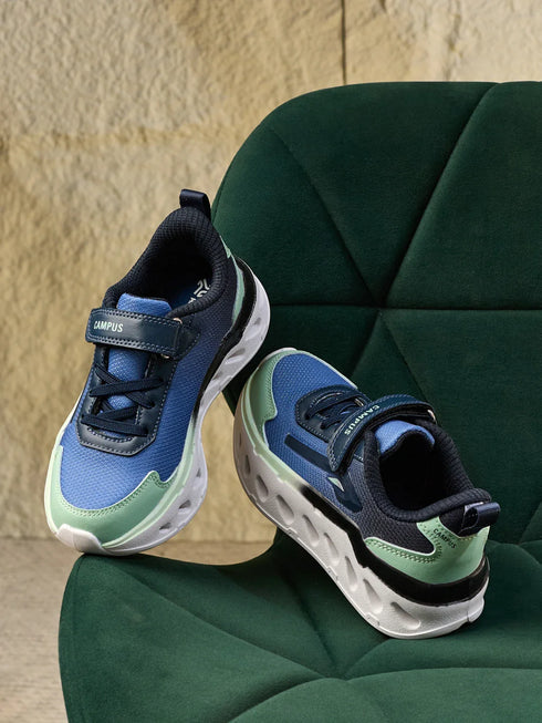 MUFFLE K Blue Kids Running Shoes