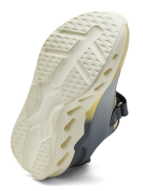 MUFFLE K Grey Kids Running Shoes