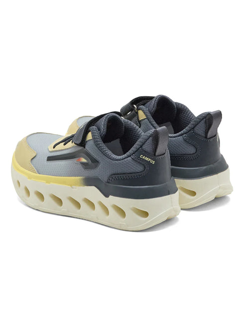 MUFFLE K Grey Kids Running Shoes