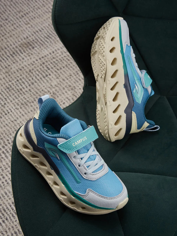 MUFFLE K Blue Kids Running Shoes