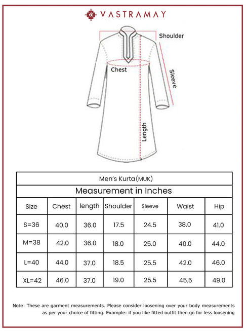 Men's Peach Silk Blend Kurta