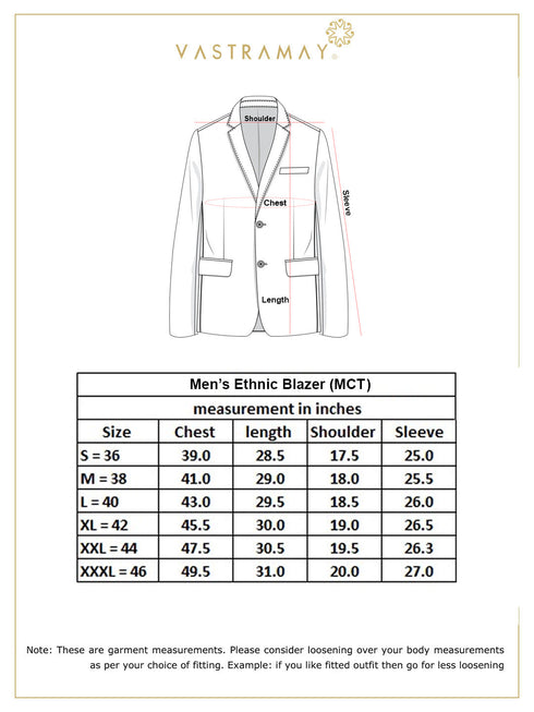 Men's Gold Woven Blazer