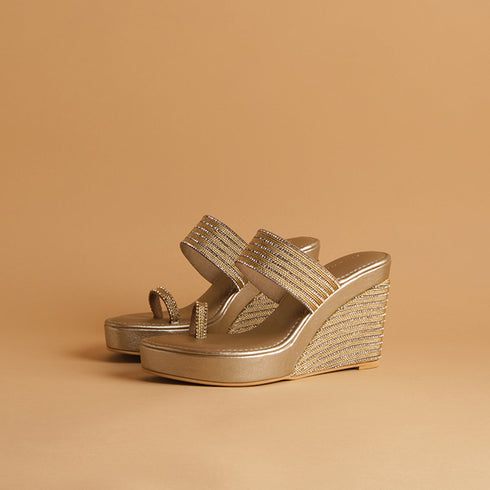 Myraa Embellished Wedges