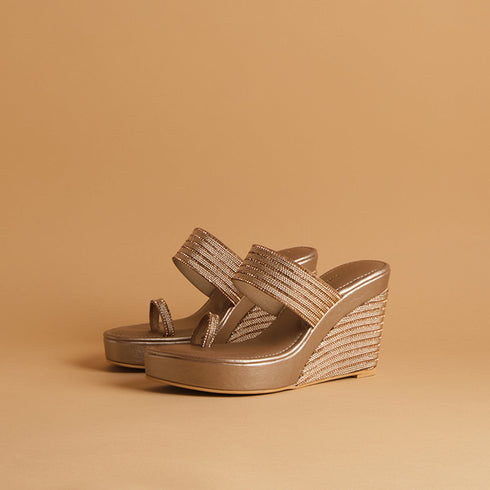 Myraa Embellished Wedges