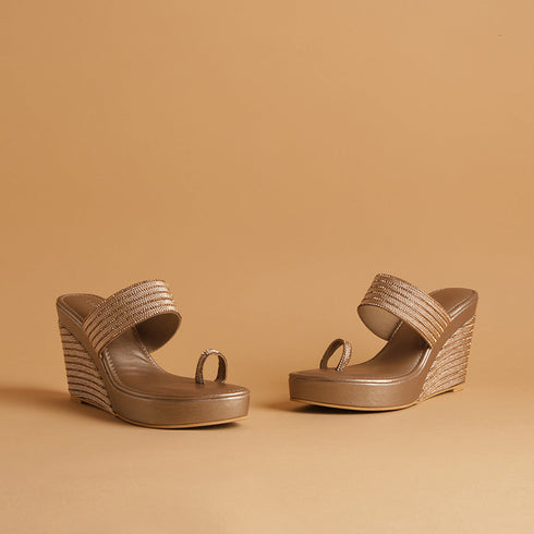 Myraa Embellished Wedges