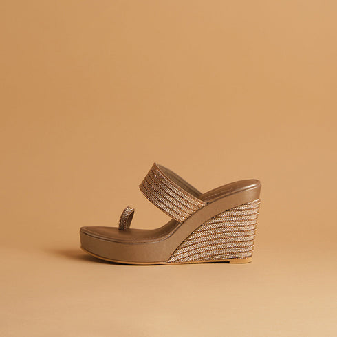 Myraa Embellished Wedges