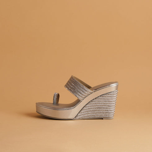 Myraa Embellished Wedges
