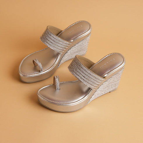 Myraa Embellished Wedges