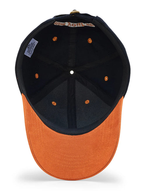 Dual Color Cotton Navy Unisex Cap