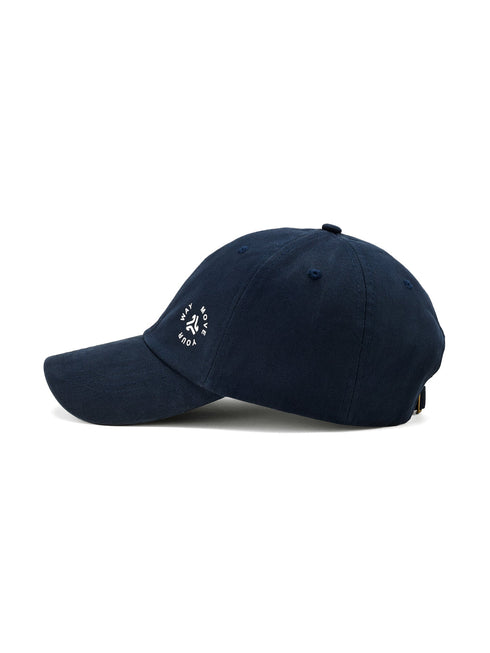 Unstructured Cotton Twill Navy Unisex Cap