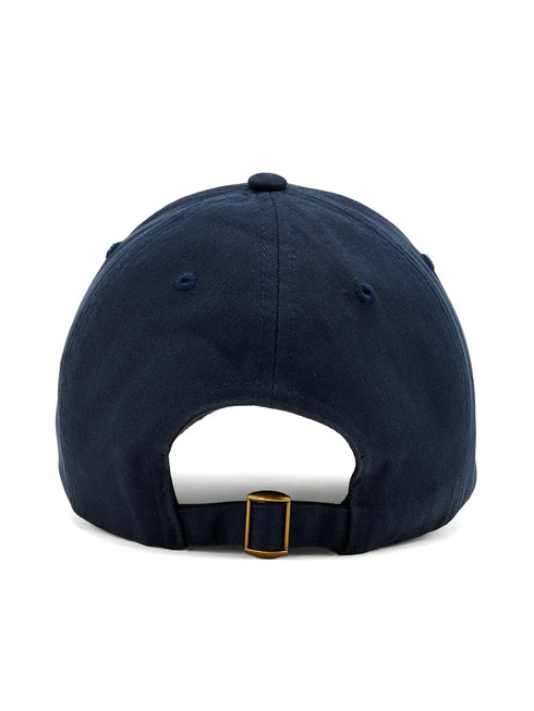 Unstructured Cotton Twill Navy Unisex Cap