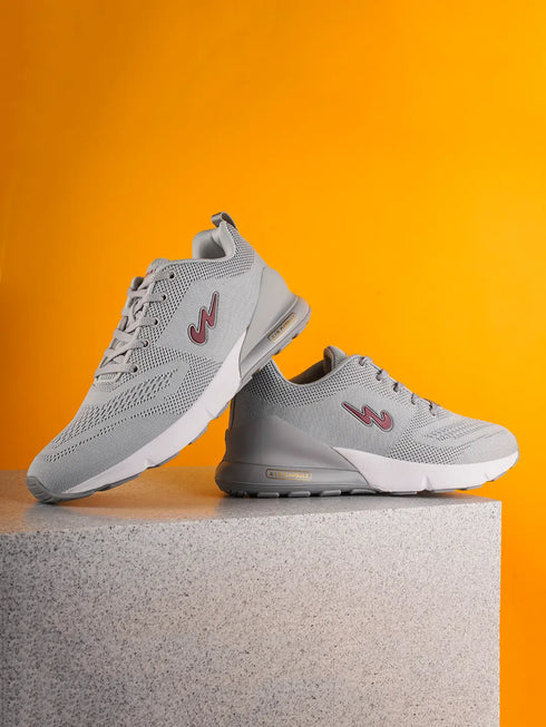 NORTH PLUS Grey Men's Running Shoes
