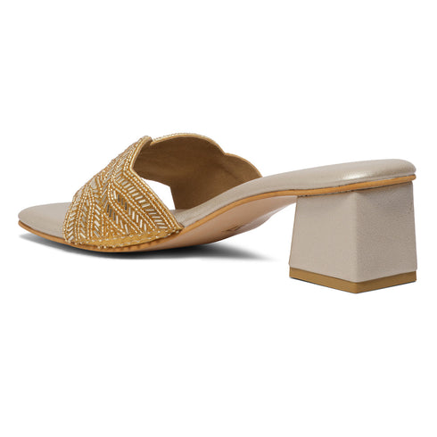 Nayan Embroidered Heels