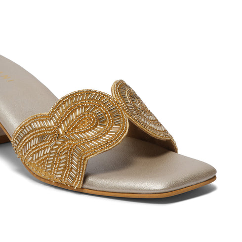 Nayan Embroidered Heels