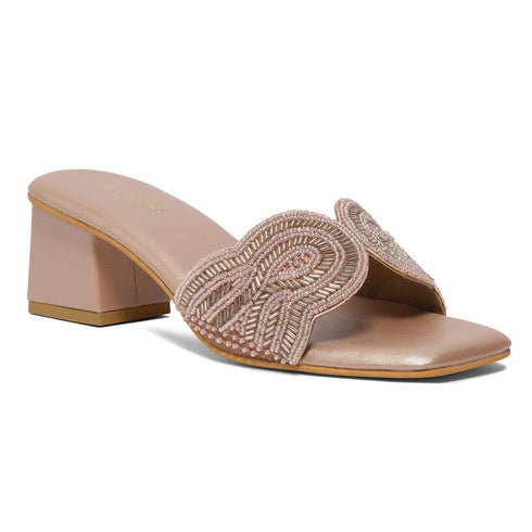 Nayan Embroidered Heels