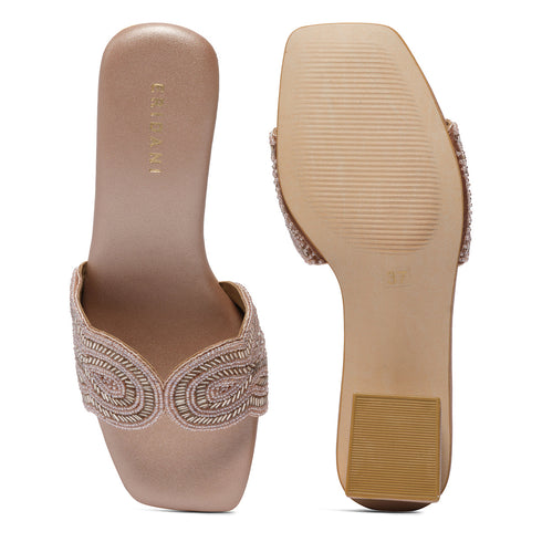 Nayan Embroidered Heels