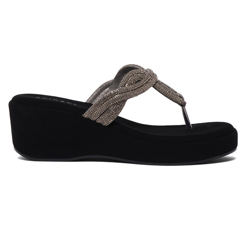 Naysa Rhinestone Wedges