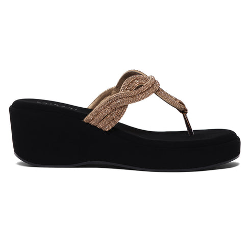 Naysa Rhinestone Wedges