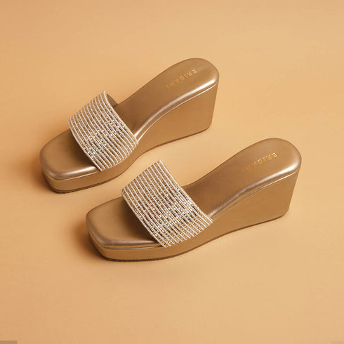 Neev Embellished Wedges