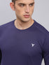 Men Solid Slim Fit Crew Neck T-shirt with TECHNO COOL+