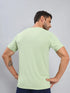 Men Solid Slim Fit Crew Neck T-shirt with TECHNO COOL+