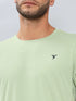 Men Solid Slim Fit Crew Neck T-shirt with TECHNO COOL+