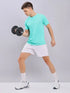 Men Solid Slim Fit Crew Neck T-shirt with TECHNO COOL+
