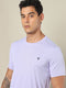 Men Solid Slim Fit Crew Neck T-shirt with TECHNO COOL+