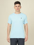 Men Solid Slim Fit Crew Neck T-shirt with TECHNO COOL+