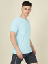 Men Solid Slim Fit Crew Neck T-shirt with TECHNO COOL+